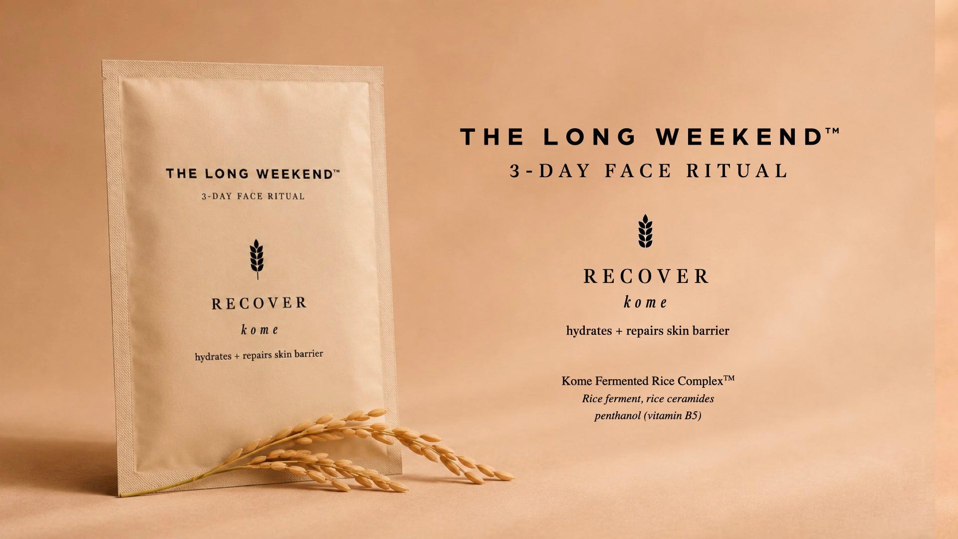 The Long Weekend™ Day 01: RECOVER Kome Barrier Mask